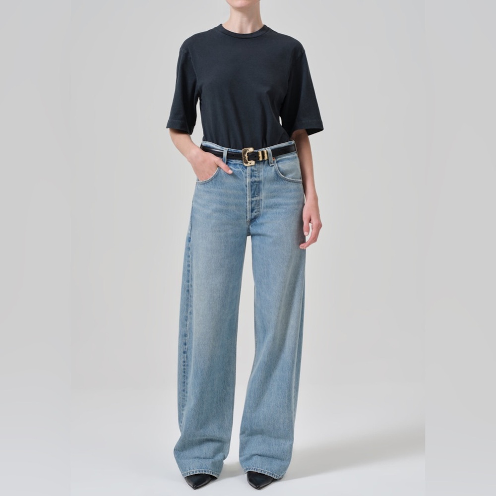 Citizens Of Humanity Light Blue Wide-Leg Jeans